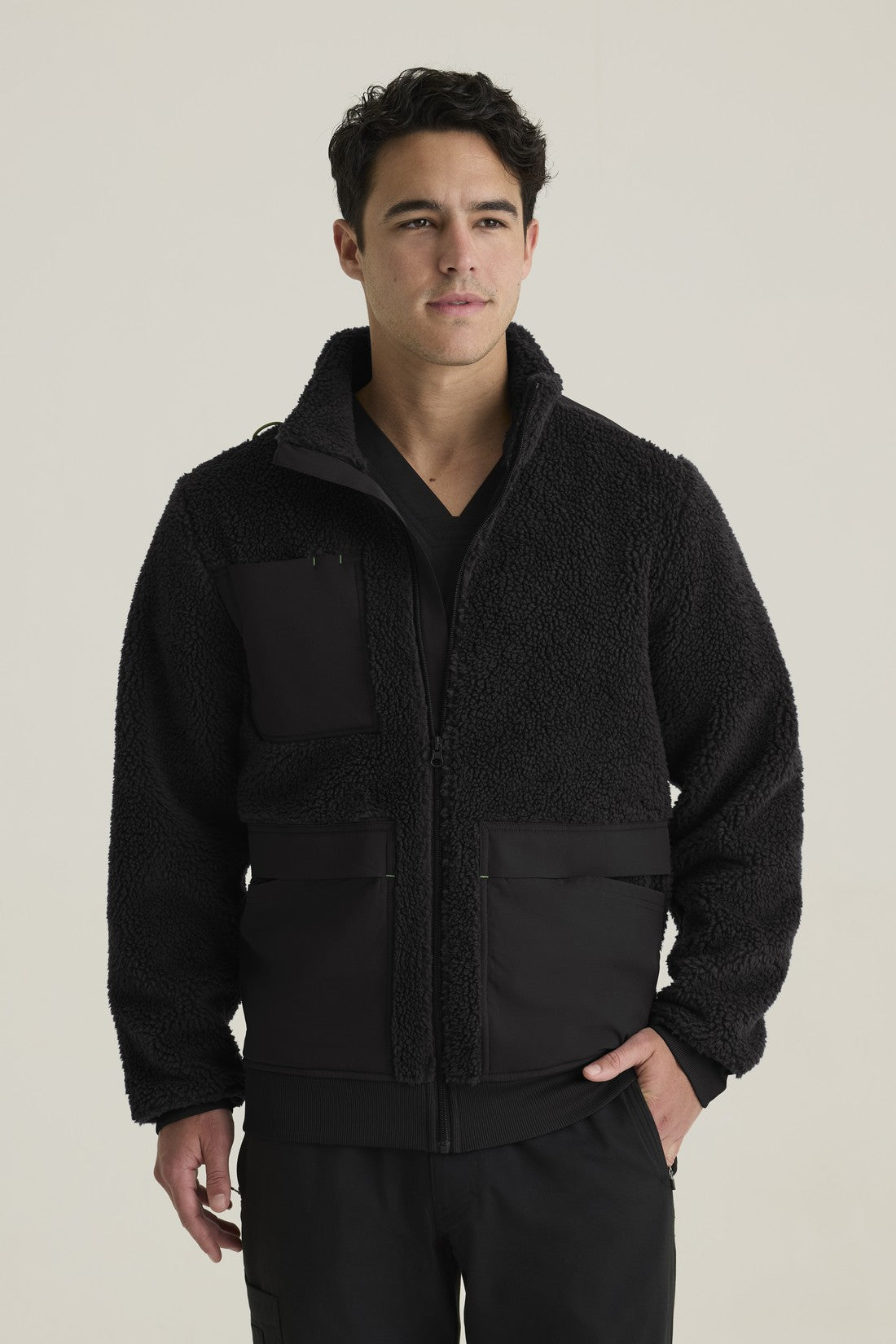 MEN'S GREY'S ANATOMY STRETCH JACKET GRSJ942 - BLACK
