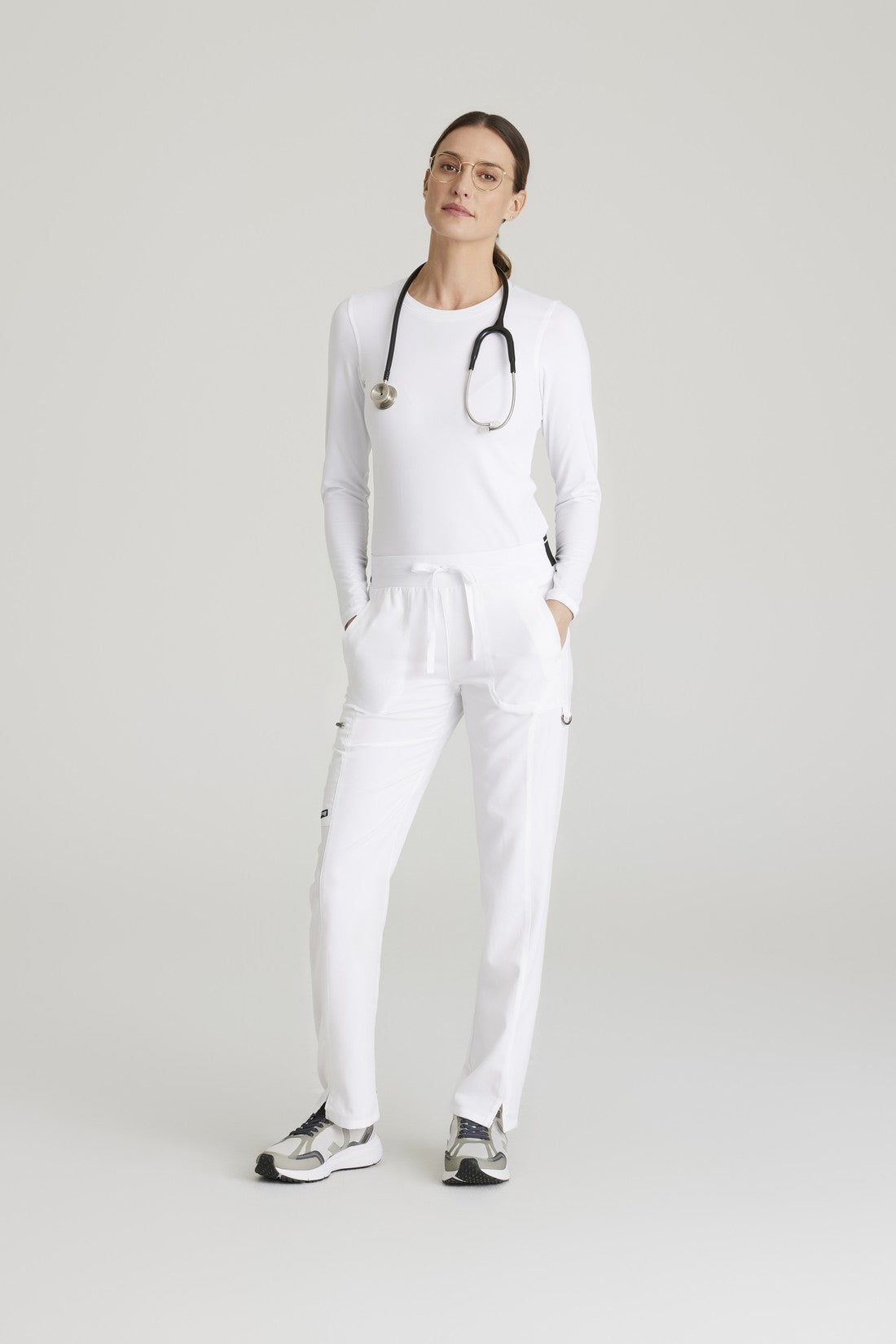 PANTALON MUJER GREYS ANATOMY STRETCH GRSP500 - BLANCO