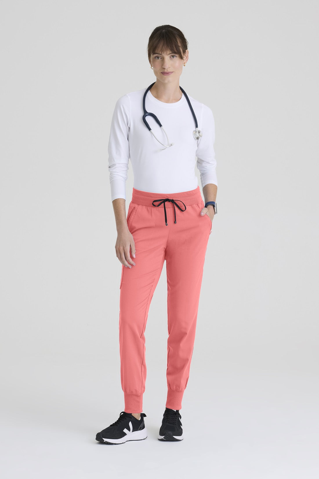 PANTALON MUJER GREYS ANATOMY STRETCH GRSP537 - CORAL