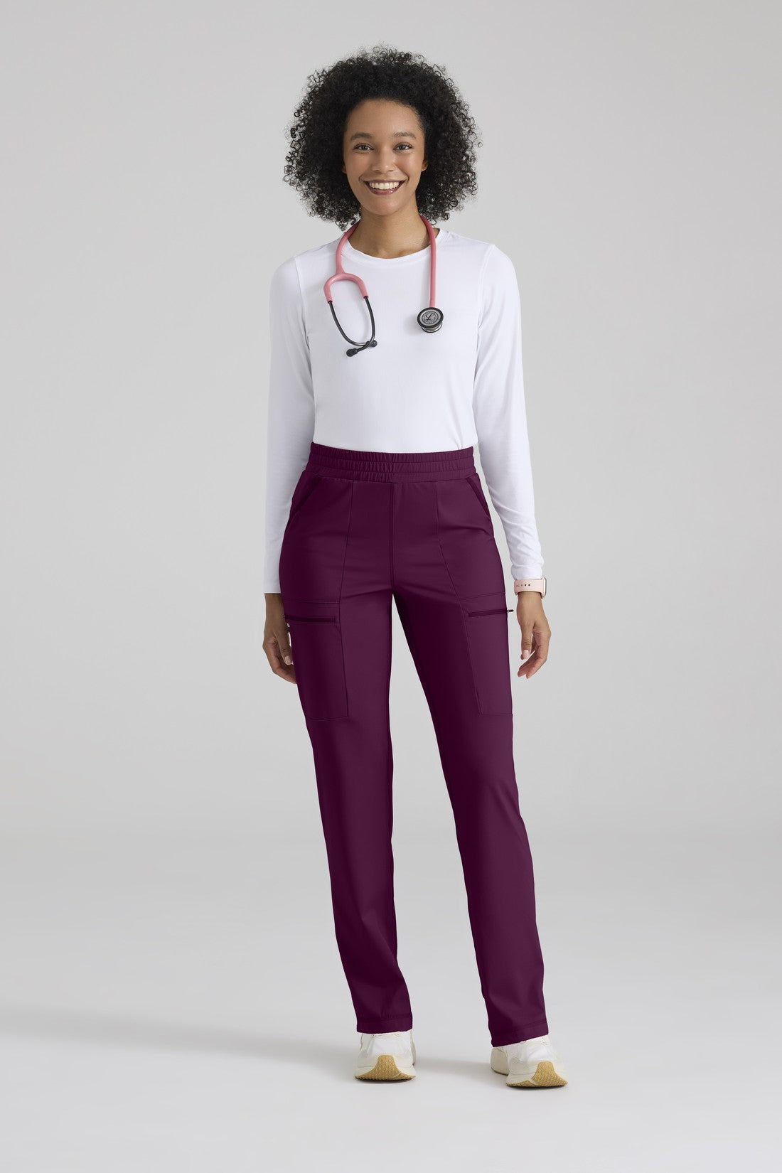 PANTALON MUJER GREYS ANATOMY KNIT GRSP685 - VINOTINTO