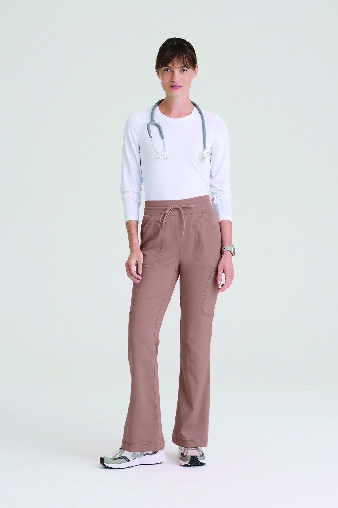 PANTALON MUJER GREYS ANATOMY STRETCH GRSP722 - CAFÉ