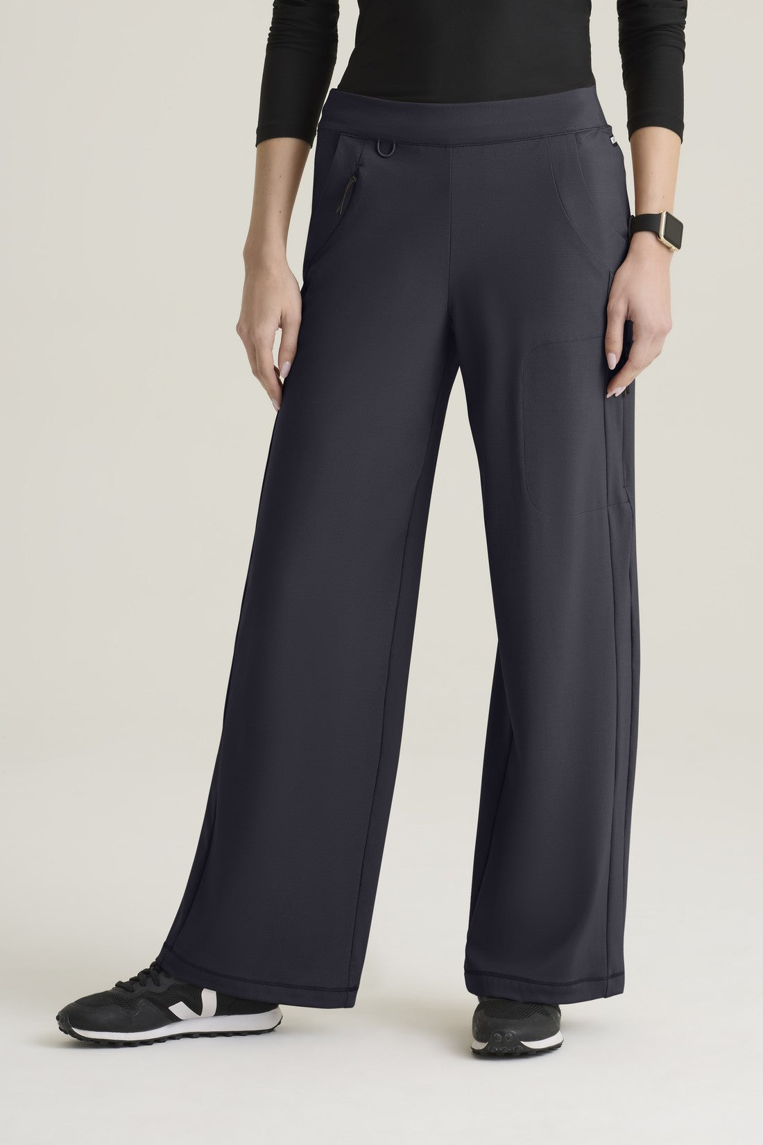 WOMEN'S GREYS ANATOMY KNITS PANTS GRSP746P - STEEL