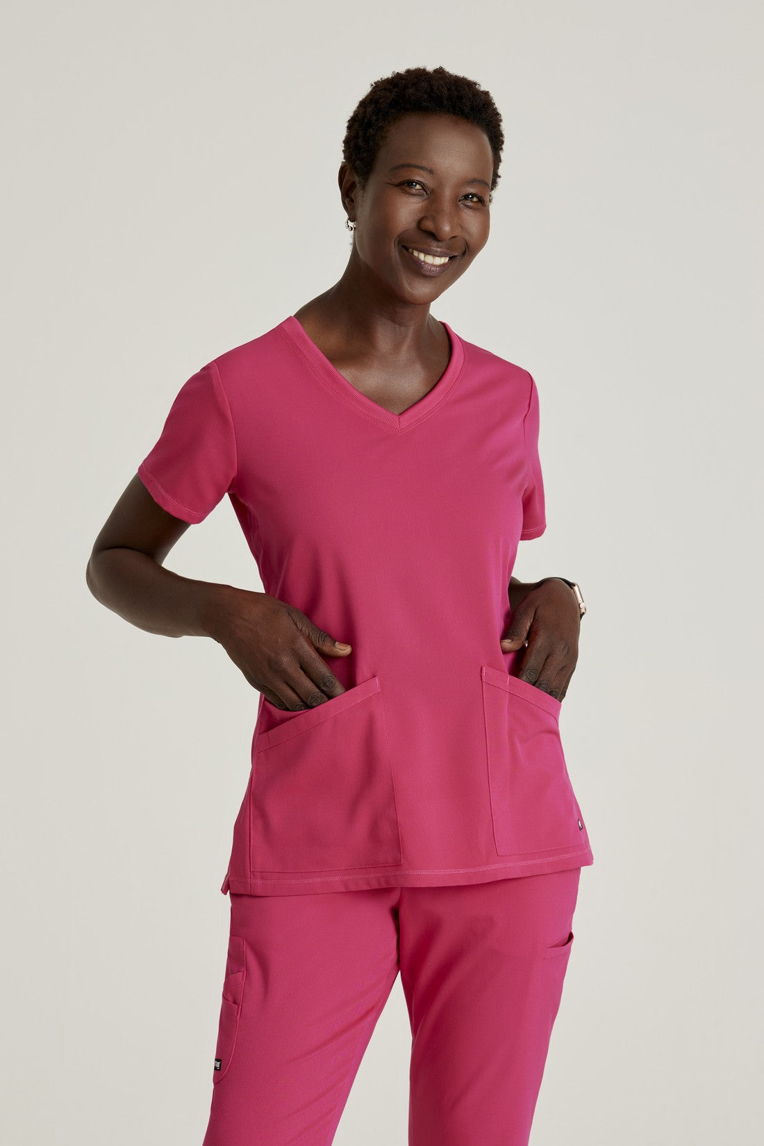 TOP MUJER GREYS ANATOMY STRETCH GRST045 - ROSA