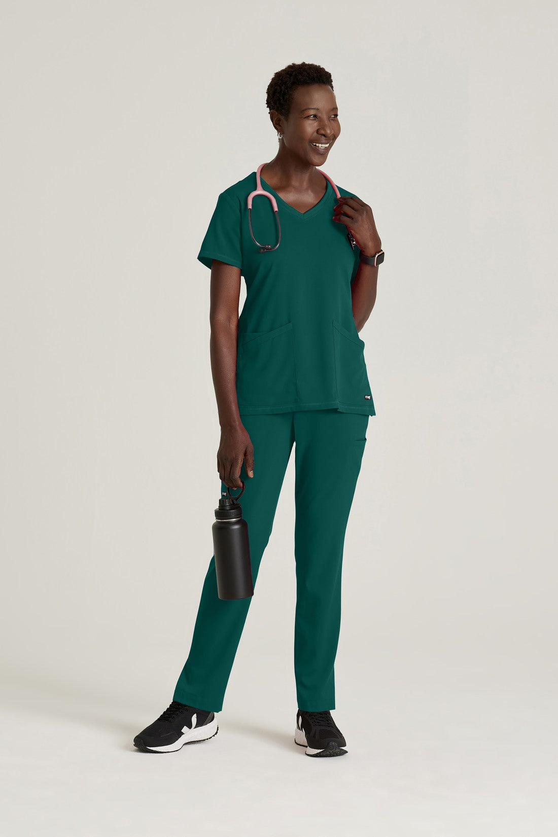 TOP MUJER GREYS ANATOMY STRETCH GRST045 - VERDE
