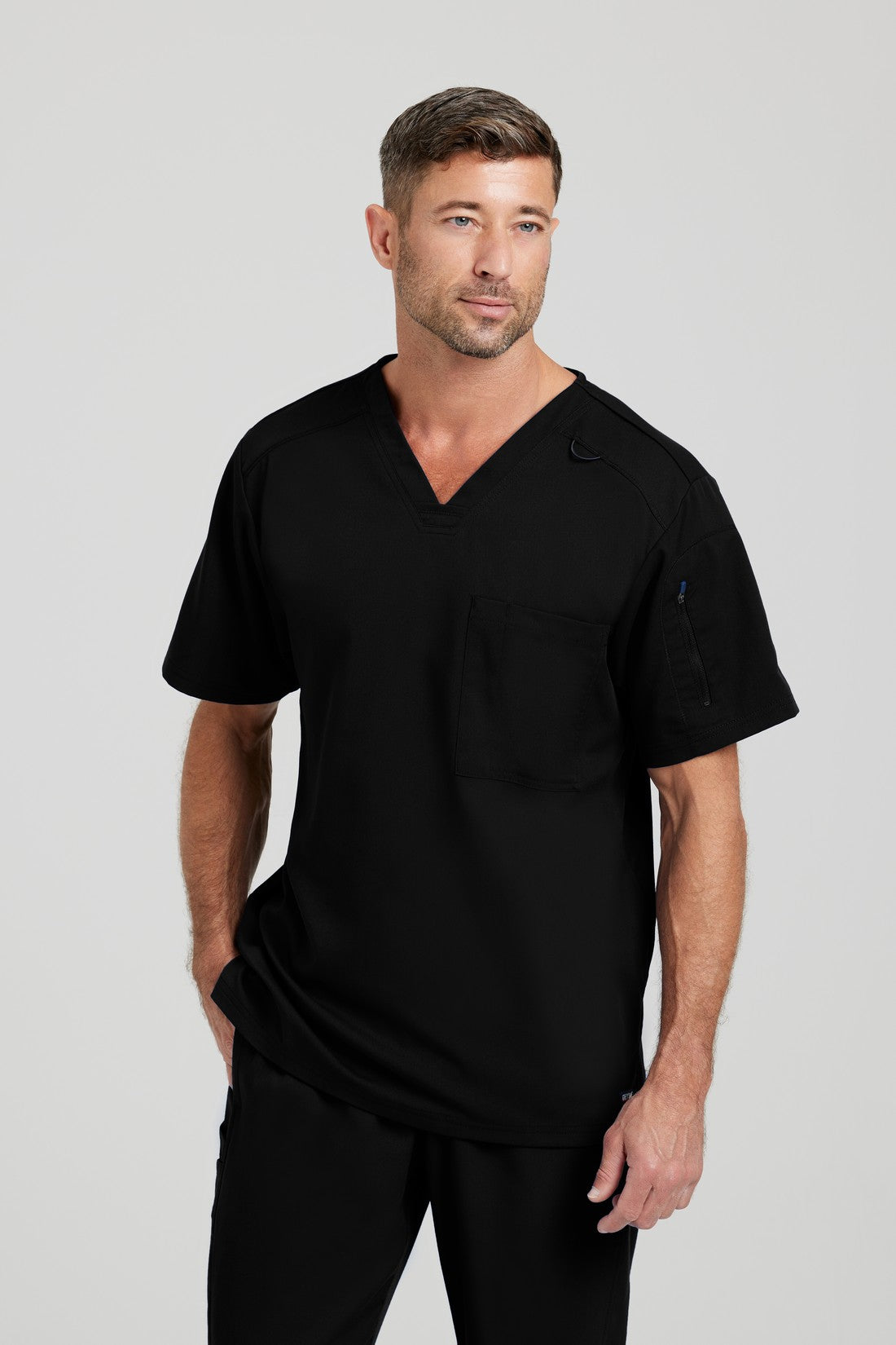 TOP HOMBRE GREYS ANATOMY STRETCH GRST079 - NEGRO