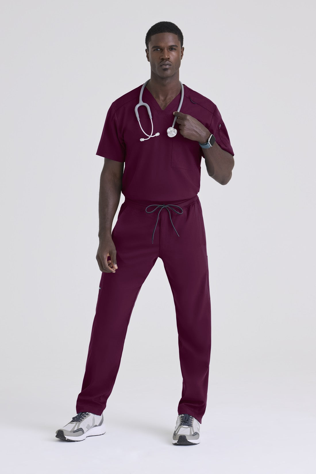 TOP HOMBRE GREYS ANATOMY STRETCH GRST079 - VINOTINTO