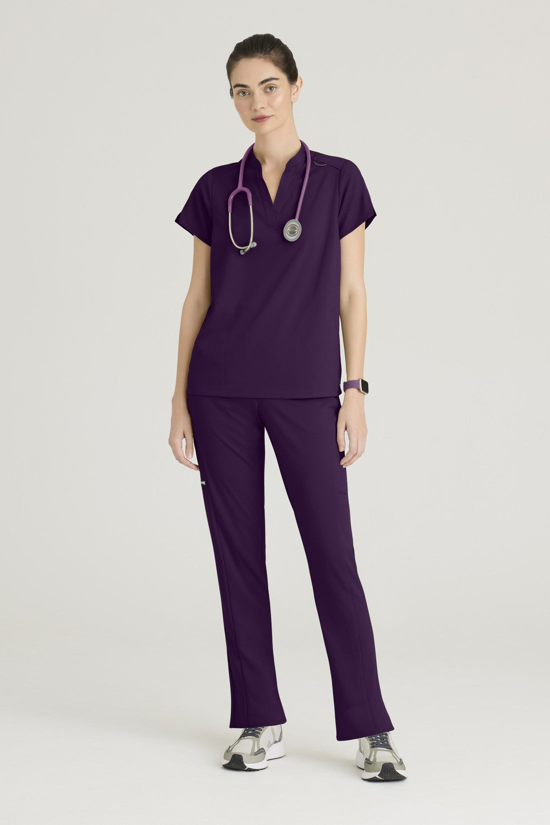 TOP MUJER GREYS ANATOMY STRETCH GRST230 - MORADO