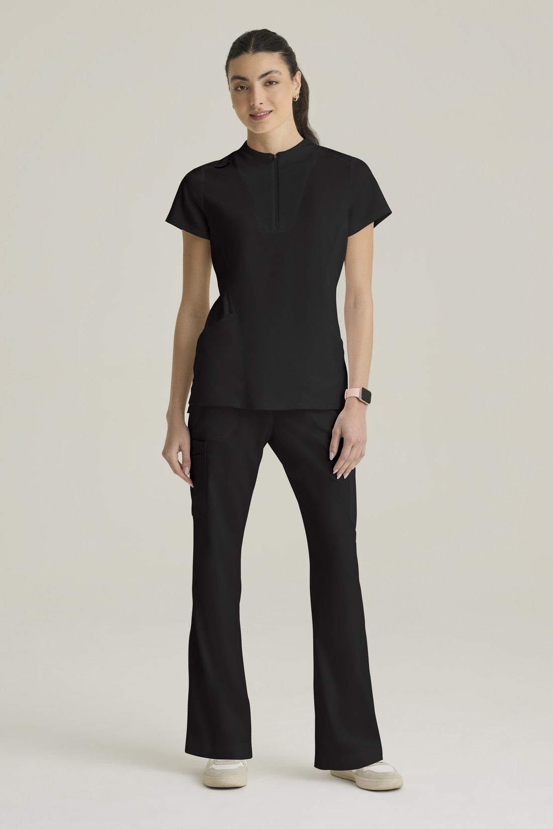 TOP MUJER GREYS ANATOMY STRETCH GRST292 - NEGRO