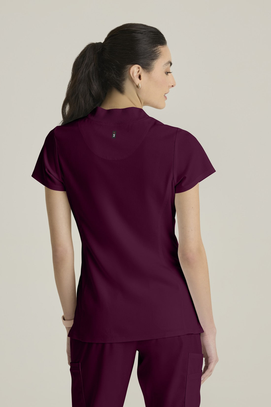 TOP MUJER GREYS ANATOMY STRETCH GRST292 - VINOTINTO