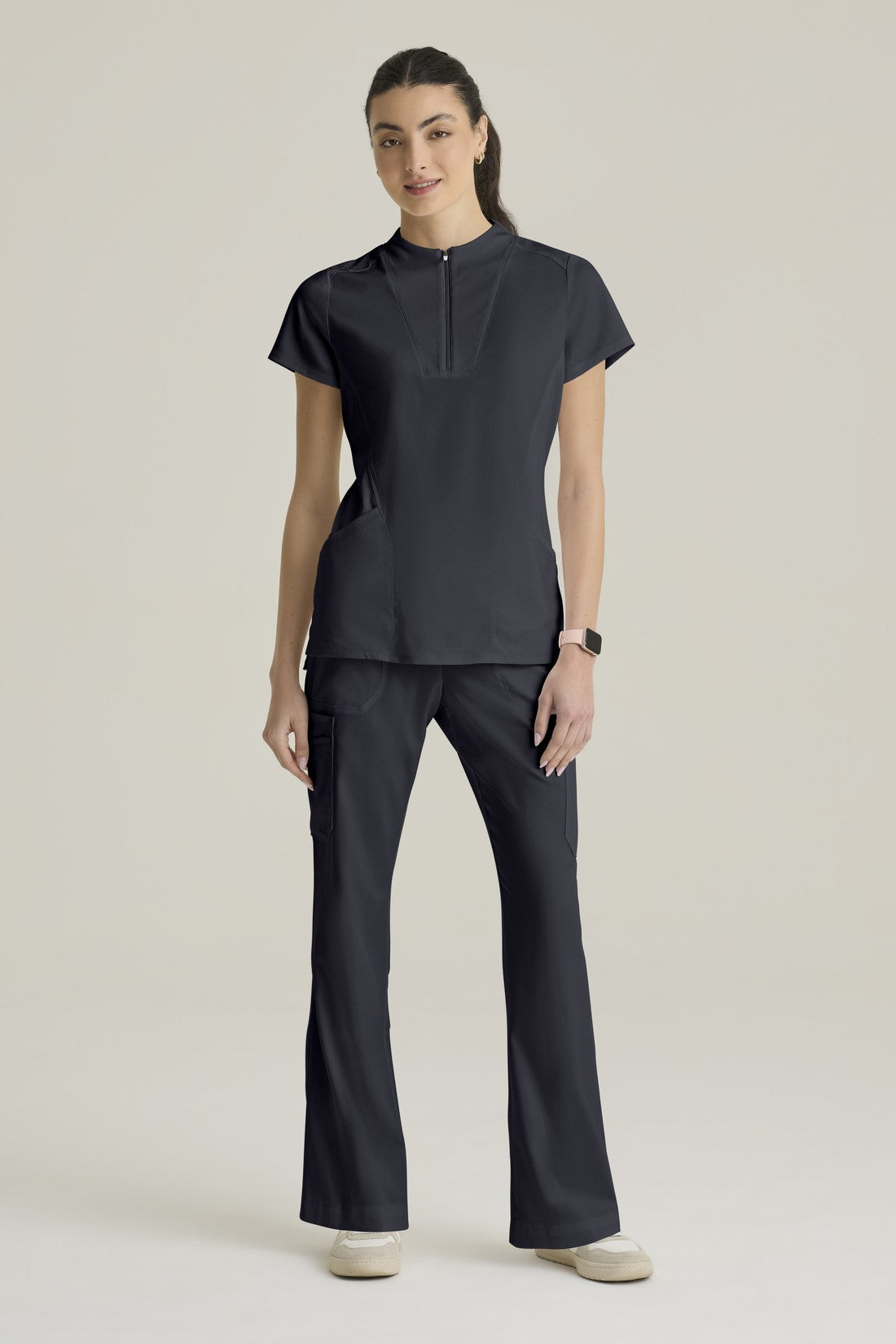 TOP WOMEN GREY'S ANATOMY STRETCH GRST292 - STEEL
