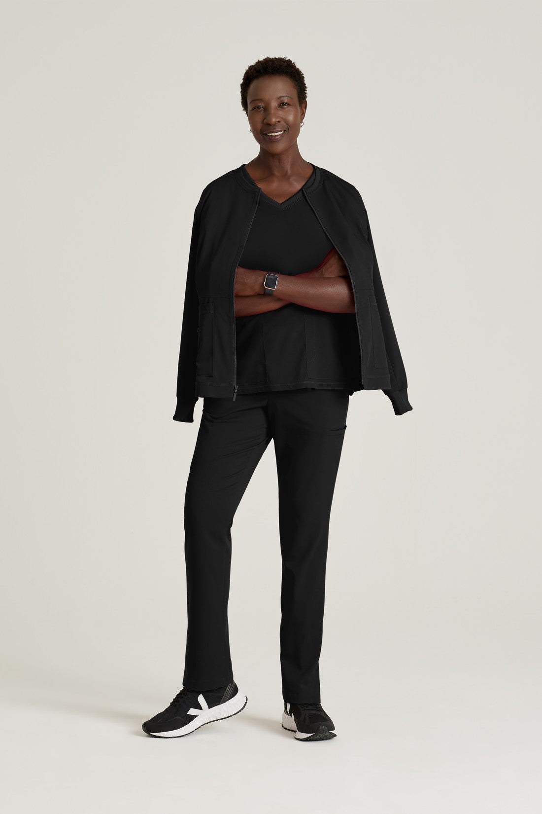 CHAQUETA MUJER GREYS ANATOMY STRETCH GRSW017 - NEGRO