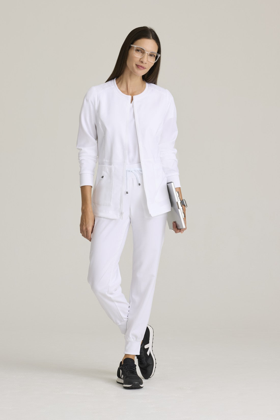 CHAQUETA MUJER GREYS ANATOMY STRETCH GRSW017 - BLANCO