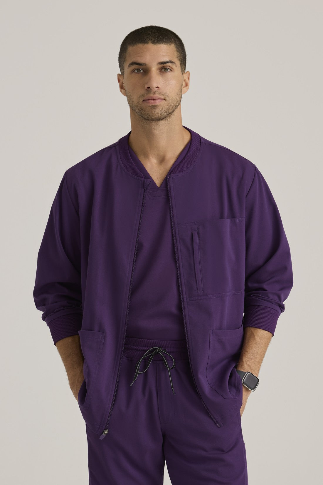 CHAQUETA HOMBRE GREYS ANATOMY STRETCH GRSW871 - MORADO