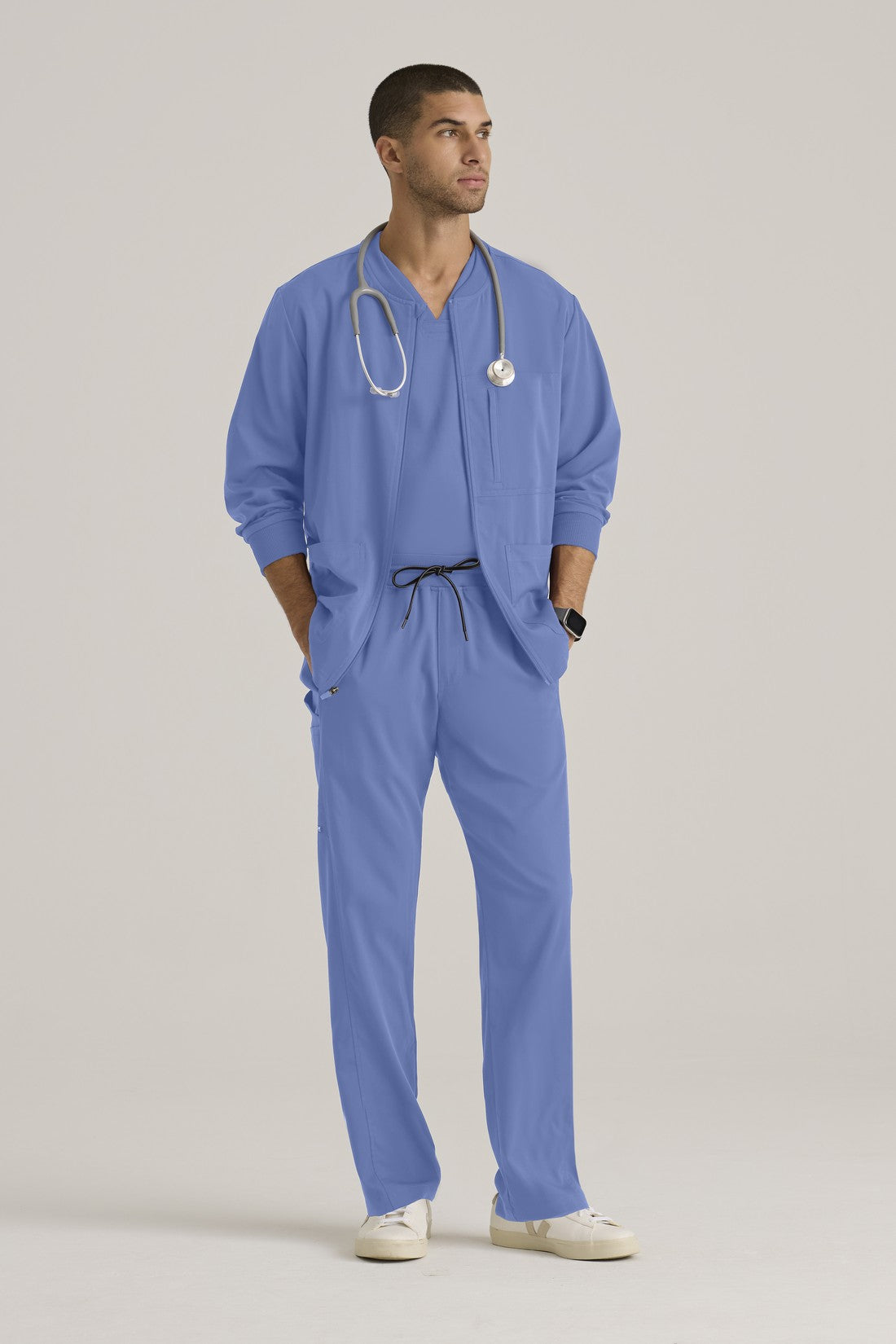 CHAQUETA HOMBRE GREYS ANATOMY STRETCH GRSW871 - CIELO
