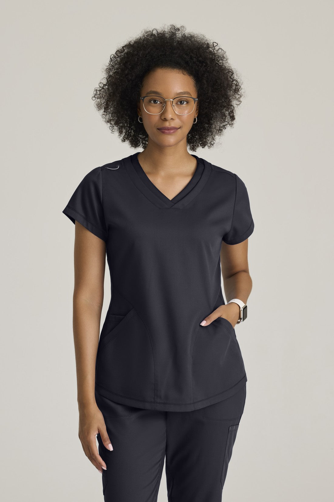 TOP MUJER GREYS ANATOMY  GRT261 - STEEL