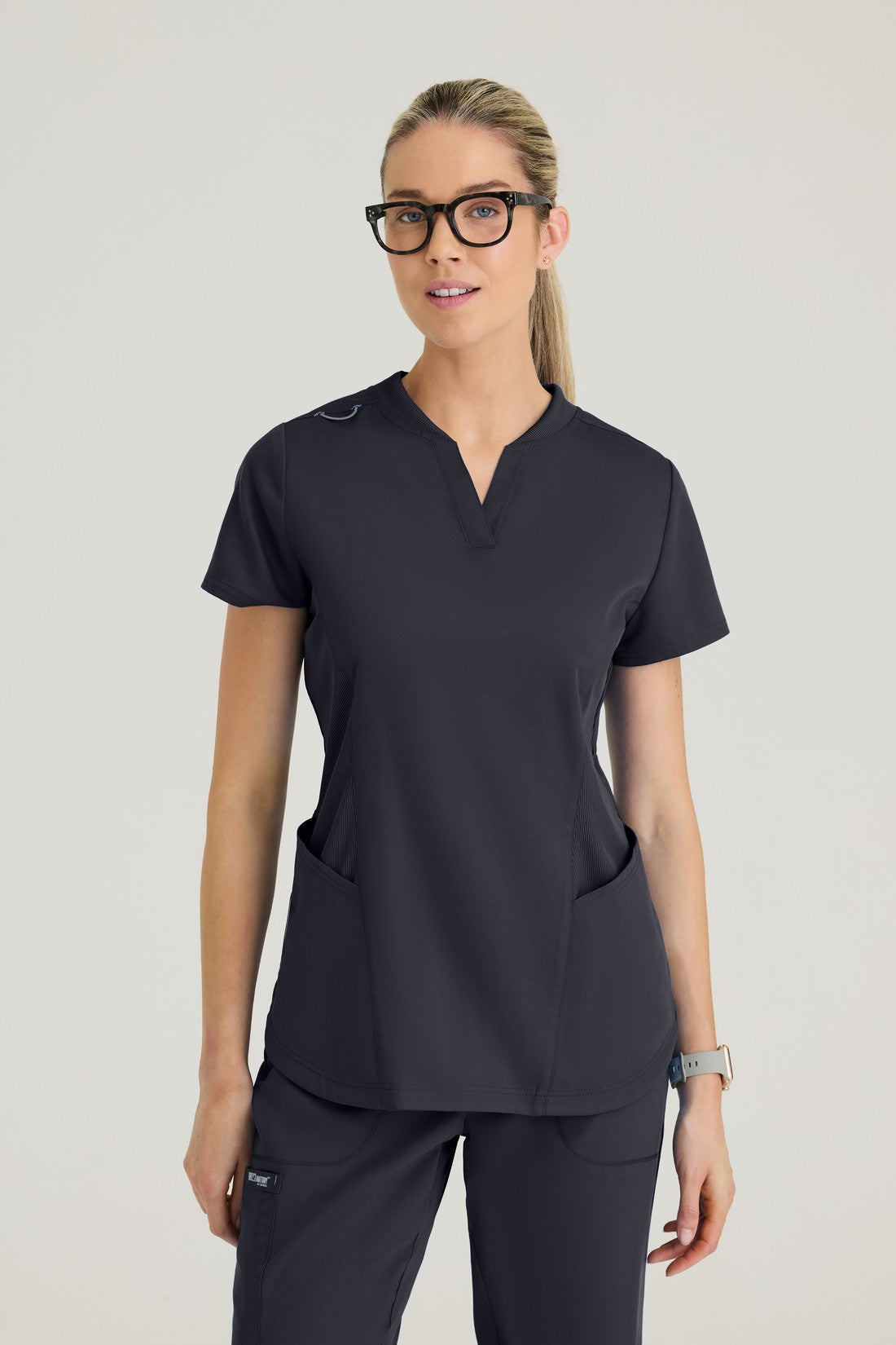 TOP MUJER GREYS ANATOMY  GRT303 - STEEL