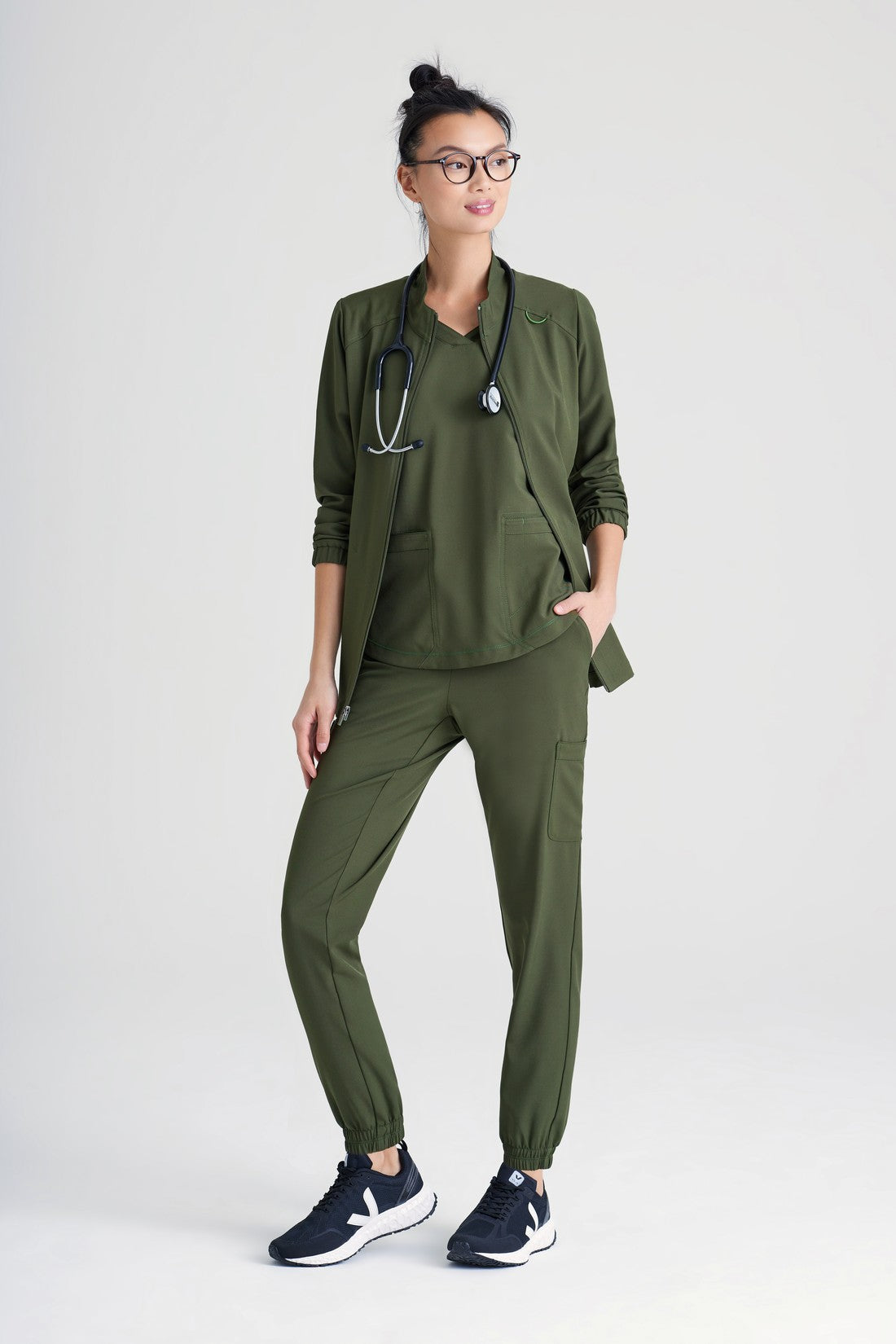 CHAQUETA MUJER GREYS ANATOMY EVOLVE GSSW886 - OLIVA