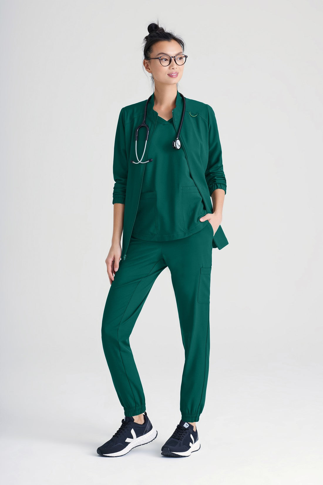 CHAQUETA MUJER GREYS ANATOMY EVOLVE GSSW886 - VERDE