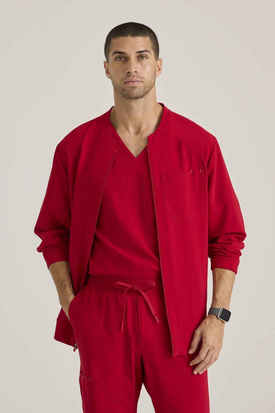 CHAQUETA HOMBRE GREYS ANATOMY EVOLVE GSSW887 - ROJO