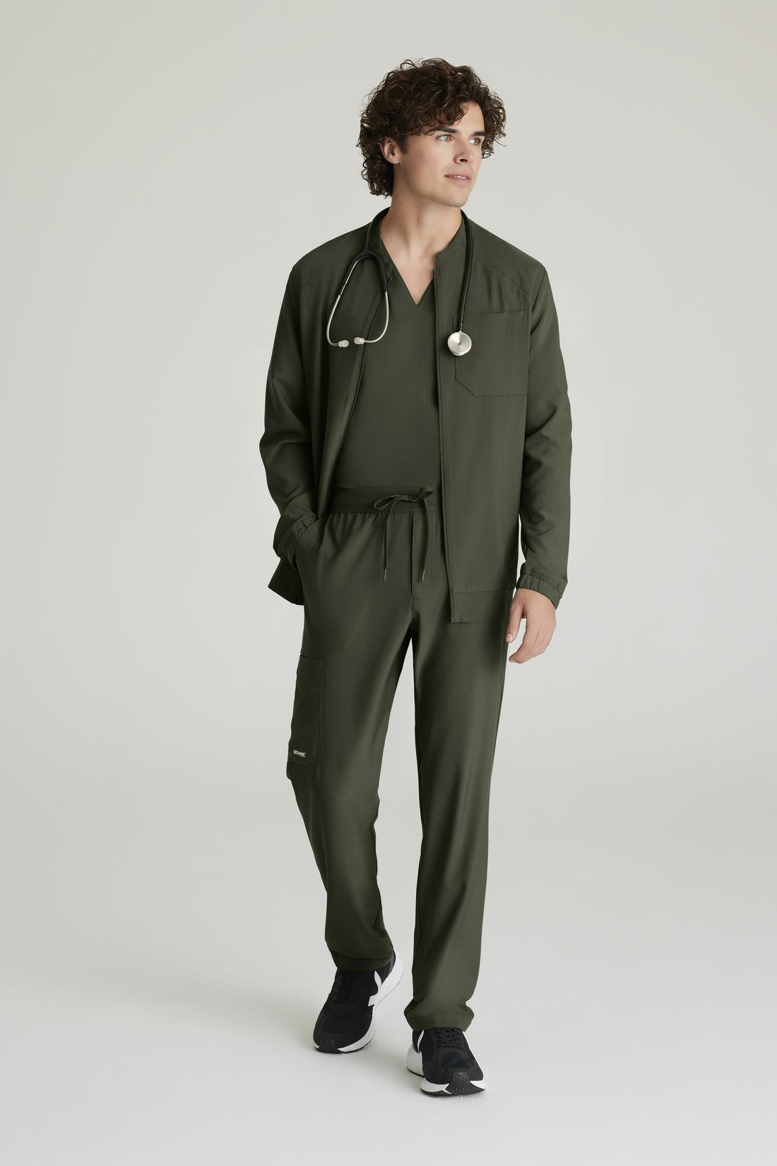 CHAQUETA HOMBRE GREYS ANATOMY EVOLVE GSSW887 - OLIVA