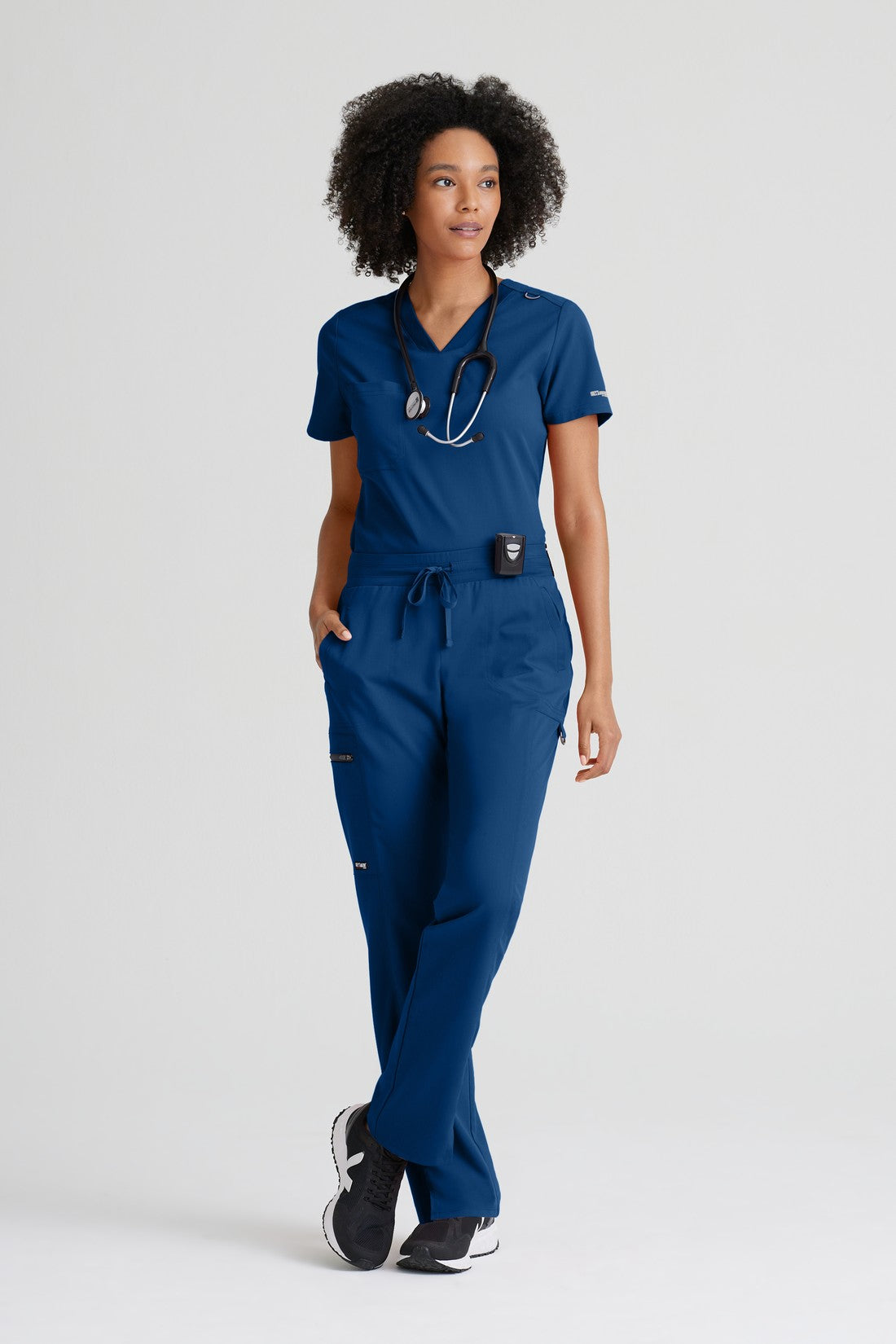 TOP MUJER GREYS ANATOMY STRETCH GVST028 - INDIGO