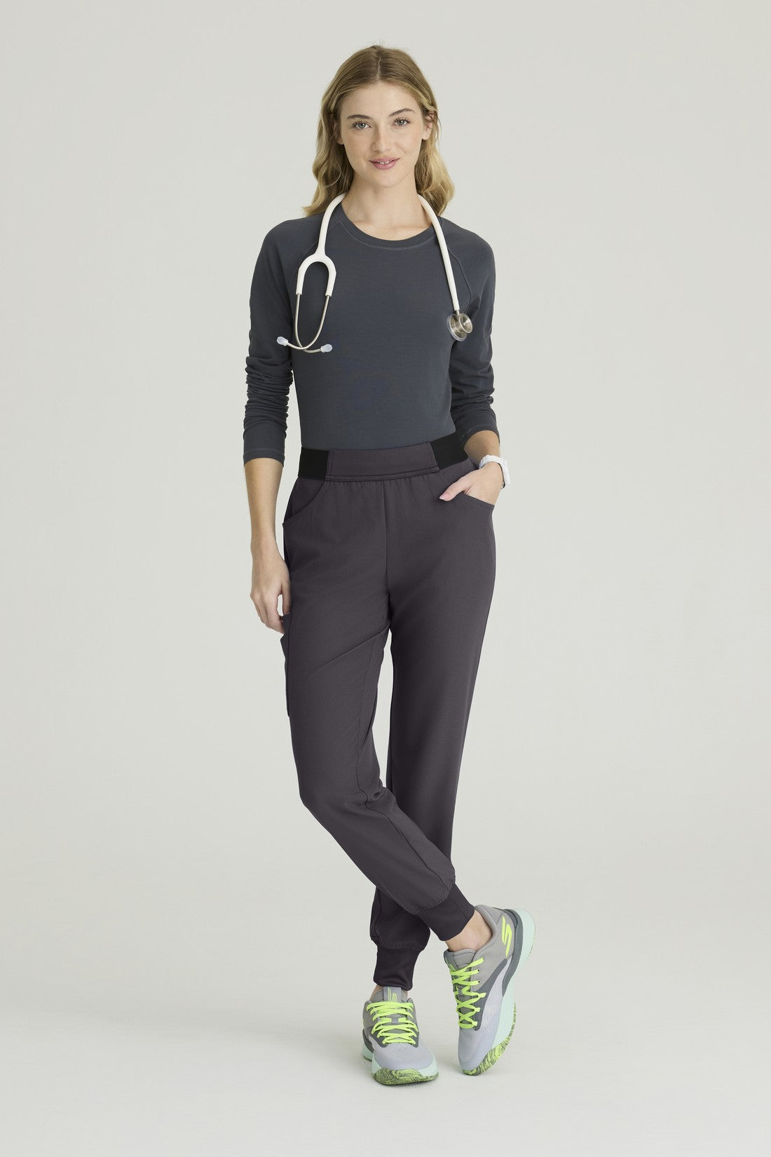 PANTALON MUJER SKECHERS VITALITY SKP559 - GRIS