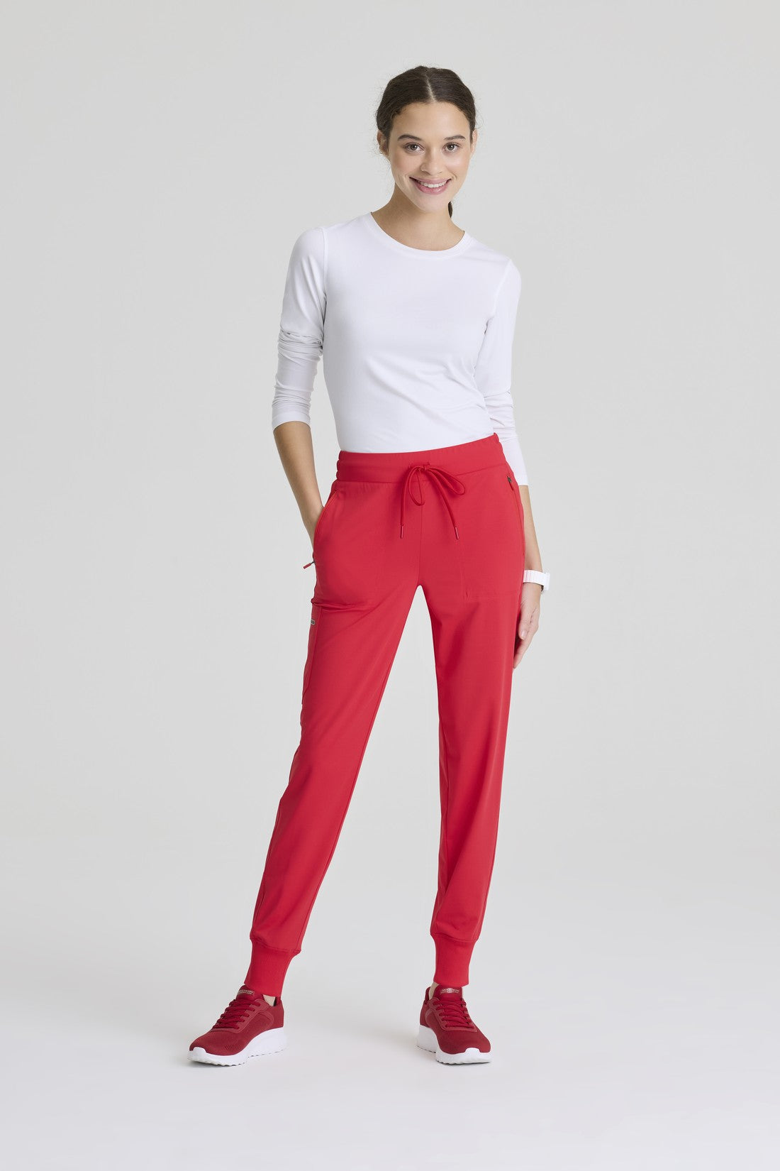 PANTALON MUJER SKECHERS SLIP-INS SKP669 - ROJO
