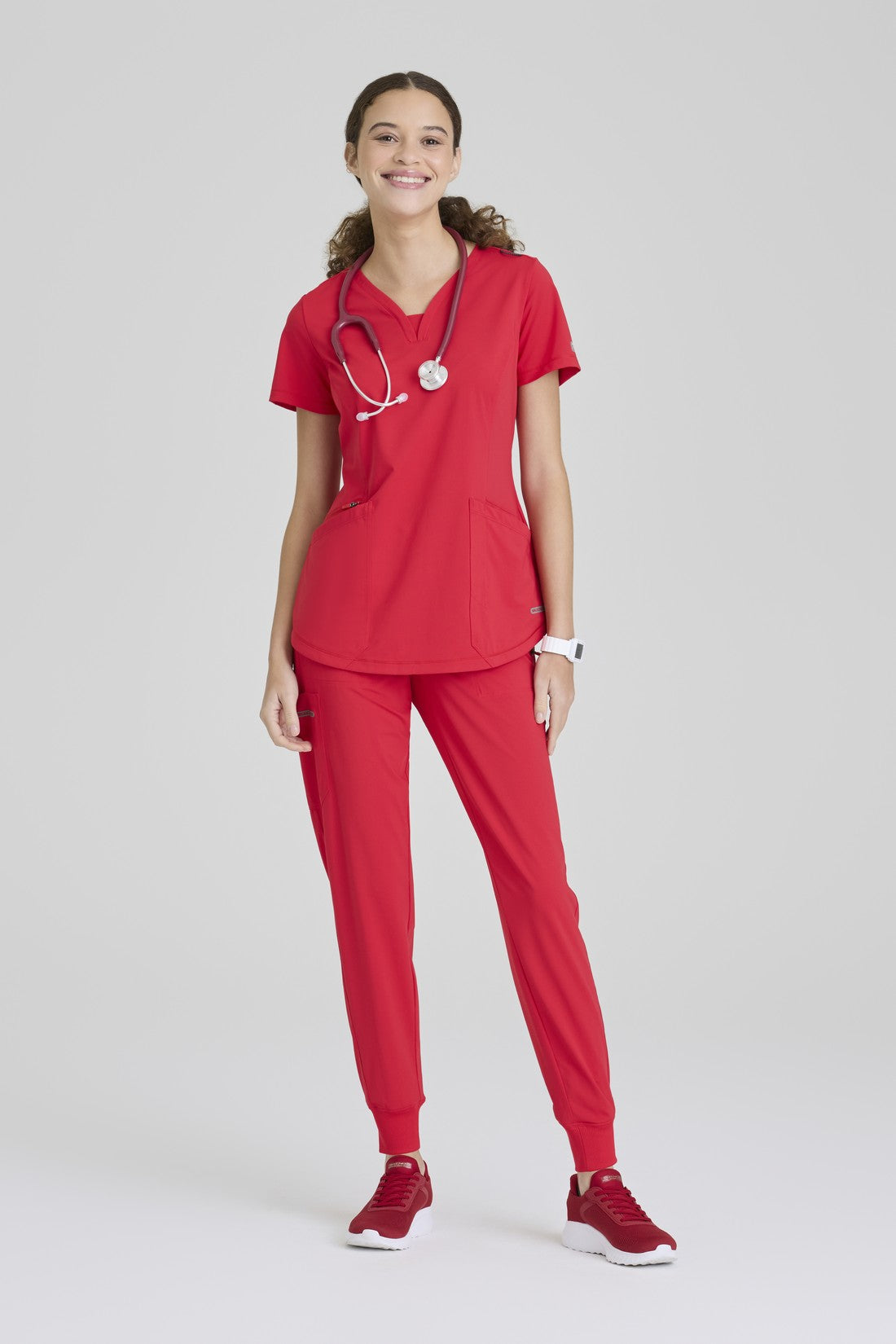 TOP MUJER SKECHERS SLIP-INS SKT220 - ROJO