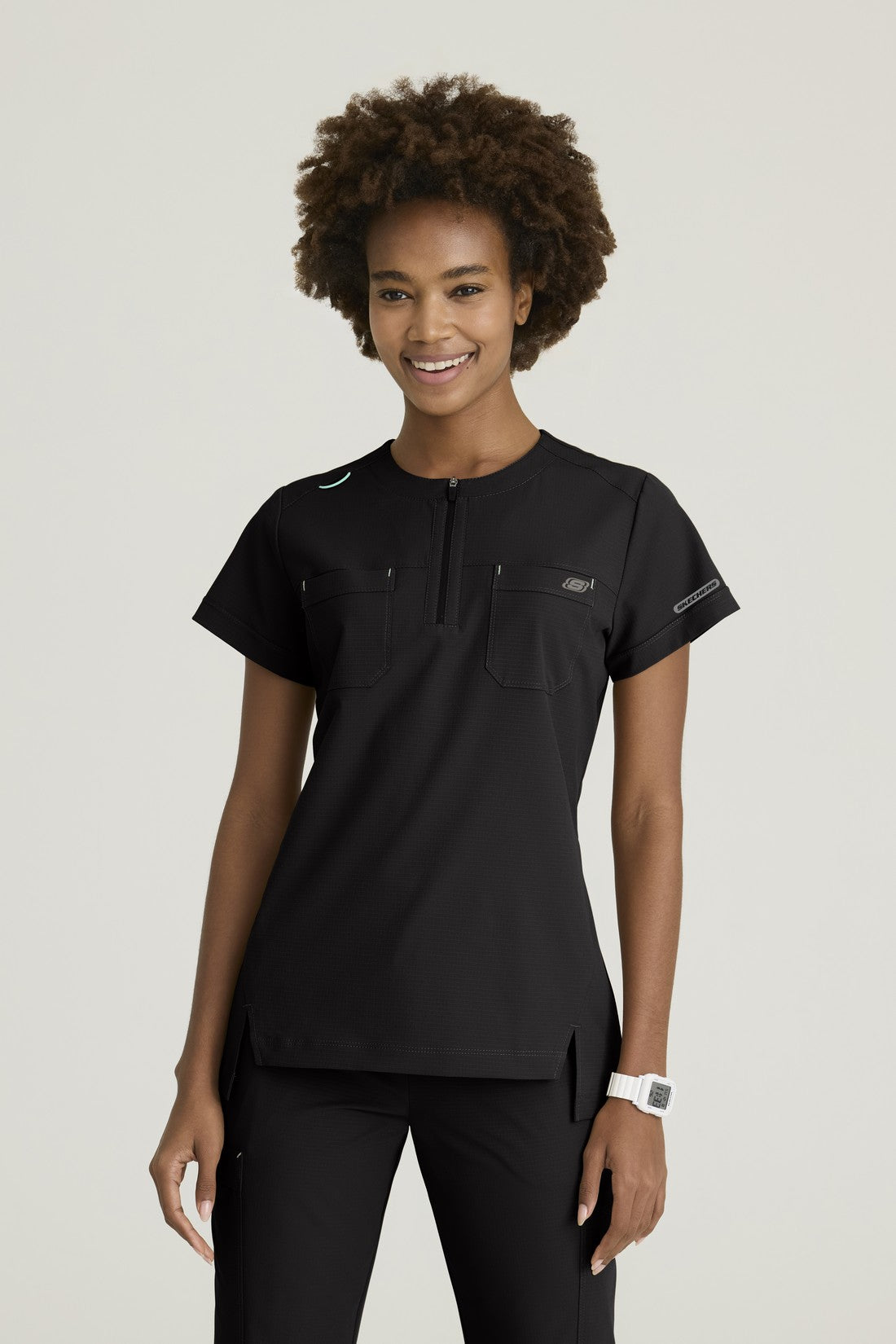 TOP MUJER SKECHERS RIPSTOP SKT284 - NEGRO