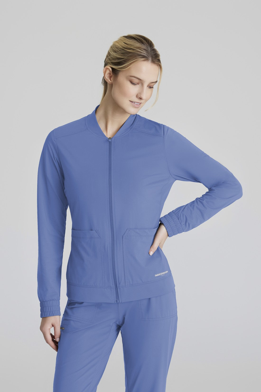 CHAQUETA MUJER SKECHERS SLIP-INS SKW919 - CIELO