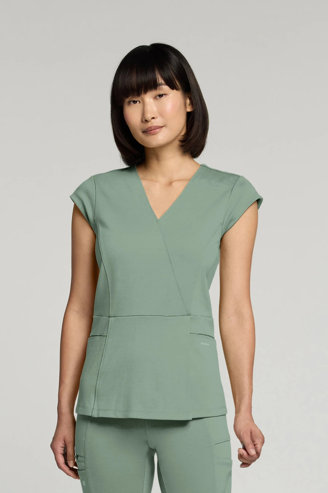 JAANUU ULTRASOFT W210001 WOMEN'S TOP - SAGE